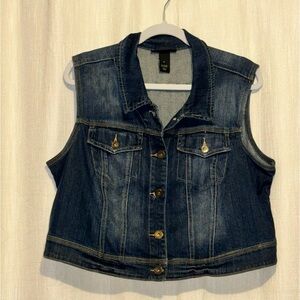 Lane Bryant Denim Jean Vest